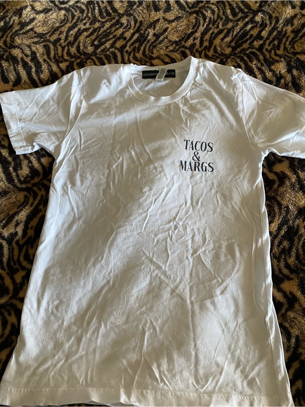 Tacos & Margs White Graphic Tee